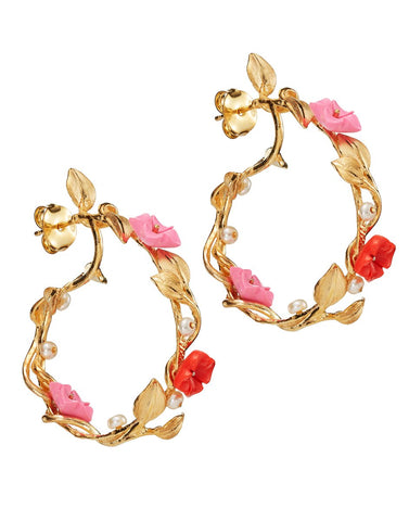 Mini Flower Whirl Earrings