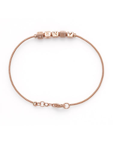 Block Bracelet - 18 kt Yellow Gold